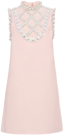 Miu Miu pearl-embellished mini dress