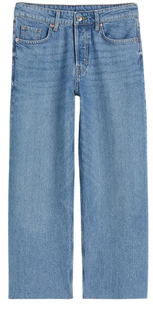 Baggy Low Ankle Jeans - Light denim blue - Ladies | H&M US