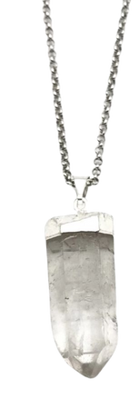 clear crystal necklace