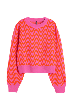 Sweater - Pink/patterned - Ladies | H&M US
