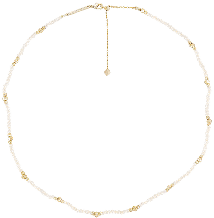Kendra Scott Scarlet Choker Necklace in Gold & White Pearl | REVOLVE