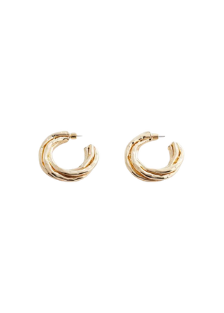 Intertwined hoop earrings - Women | Mango USA