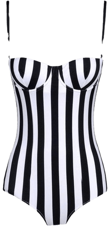 black and white striped bustier bodysuit - Google Search