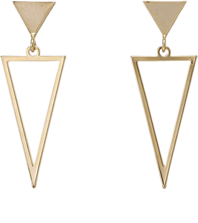 Amazon.com: Bonaluna Triangle Metal Dangle Drop earrings for Women: Clothing, Shoes & Jewelry