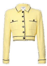 yellow tweed crop blazer - Google Search