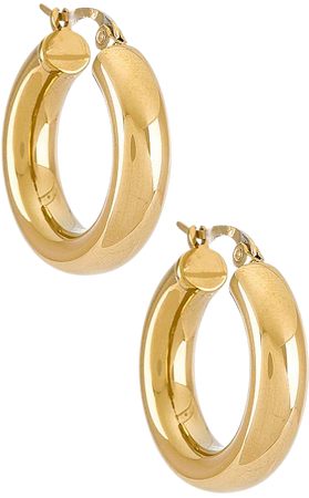 SHASHI Dominique Hoop Earring in Gold | REVOLVE