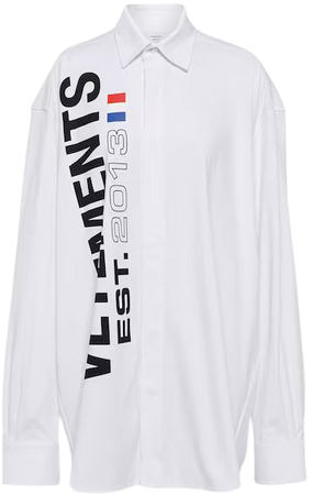 Printed Cotton Shirt in Multicoloured - Vetements | Mytheresa