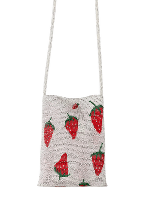 Pura Utz Strawberry Pouch Crossbody Bag | Urban Outfitters
