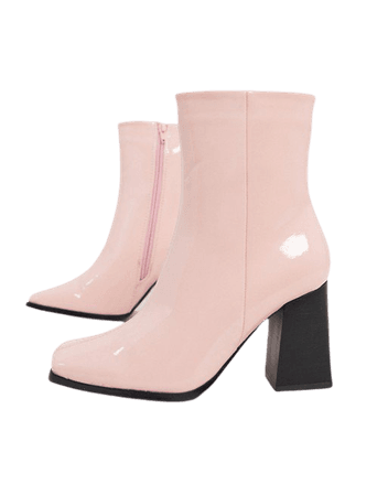 Truffle Collection heeled boots in pink | ASOS
