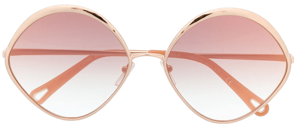 Chloé Eyewear oval frame sunglasses - FARFETCH