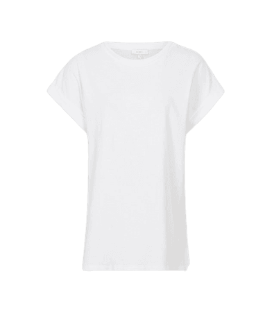 Tereza White Cotton-Jersey T-Shirt – REISS
