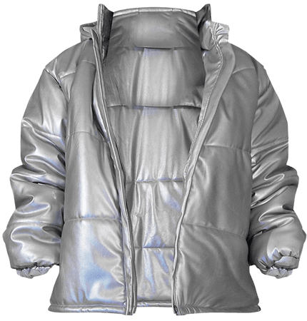 Plus Silver Unisex Extreme Oversized Puffer Coat | PrettyLittleThing USA