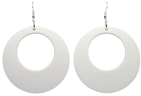 white 70s earrings - Google Search