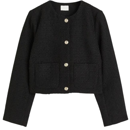 Bouclé Jacket - Black - Ladies | H&M US