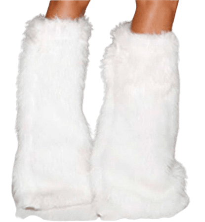 fluffy leg warmers