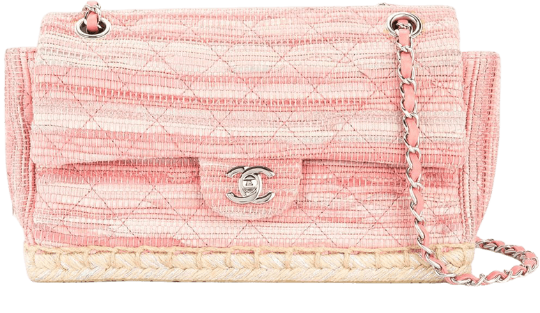 Chanel Pre-Owned 2010-2011 Espadrille Quilted shoulder bag pink 14416294 - Farfetch