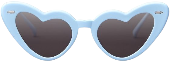 blue heart sunglasses