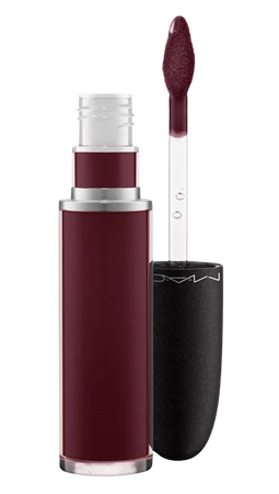 burgundy lipstick