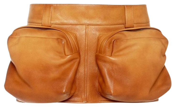 Miu Miu Nappa Leather Mini Skirt - Farfetch