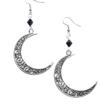 Gothic Wiccan/Pagan Moon Earrings