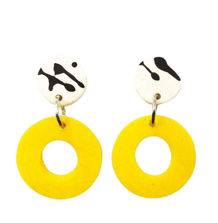 earrings yellow black - Google 検索