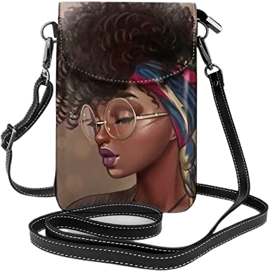 African American Black Girl Small Crossbody Bag Cell Phone Purse for Women Mini Lightweight Phone Wallet: Handbags: Amazon.com
