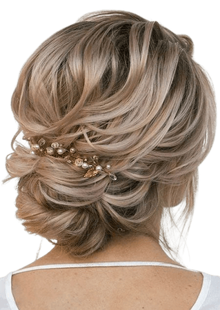 Women's updo hairstyle 2019