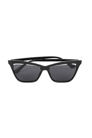 Black Sunglasses - Cutout Sunglasses - Cat-Eye Sunglasses - Lulus