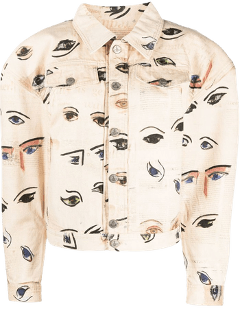 Vivienne Westwood eye-print Denim Jacket - Farfetch