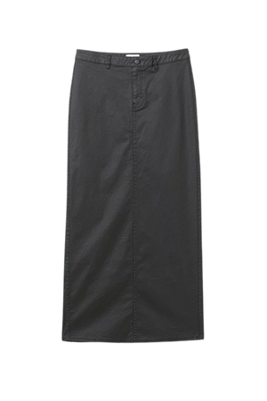 Rose Coated Maxi Skirt - Coated Black - Weekday WW