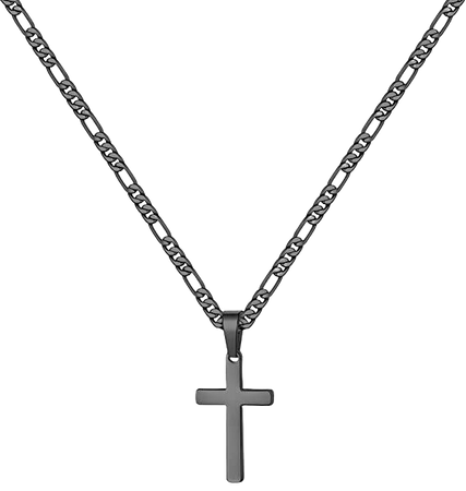 Amazon.com: Yooblue Cross Necklace for Men Boys, Mens Cross Necklace Stainless Steel Black Chain Cross Pendant Simple Necklace Dainty Cross Chain Necklace for Men 18 Inches Mens Cross Necklaces : Clothing, Shoes & Jewelry