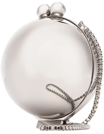 Marzook Orb silver-tone Clutch Bag - Farfetch