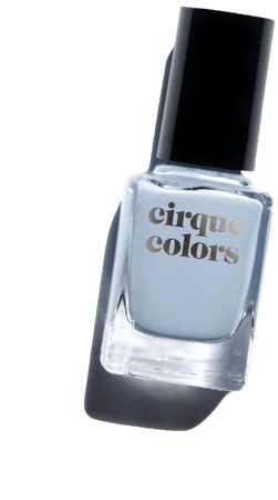 Light Blue Gray Creme Nail Polish - Cirque Colors Storm King