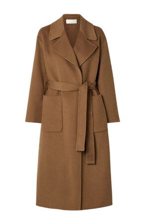 light brown wool-blend felt coat | MICHAEL Michael Kors | NET-A-PORTER