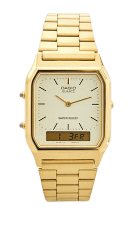 casio gold vintage watch