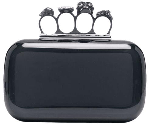 Alexander McQueen Four-Ring clutch bag - FARFETCH