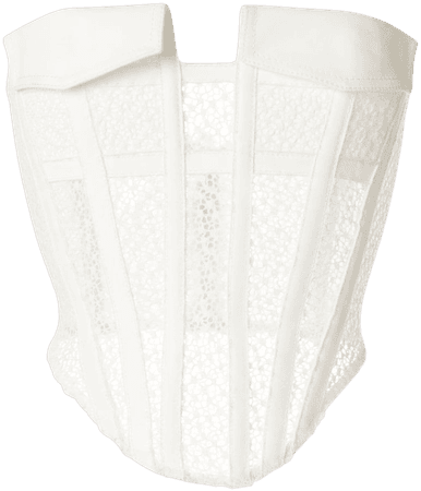 Dion Lee Lace Pocket Corset A3368S20 White | Farfetch