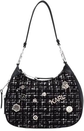 Karl Lagerfeld K/Pins Bouclé Shoulder Bag - Farfetch