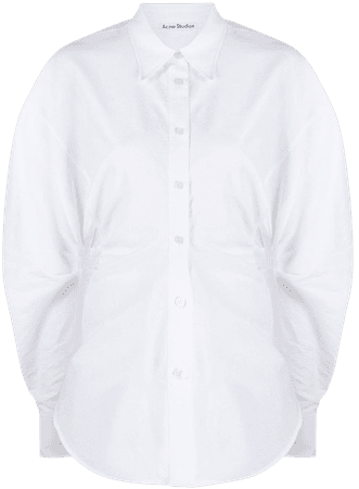 Acne Studios Balloon Sleeve Shirred Shirt - Farfetch