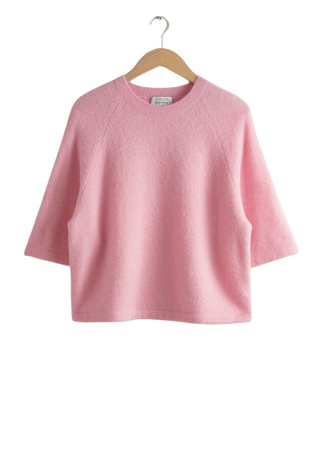 Knit T-Shirt - Pink - Sweaters - & Other Stories US