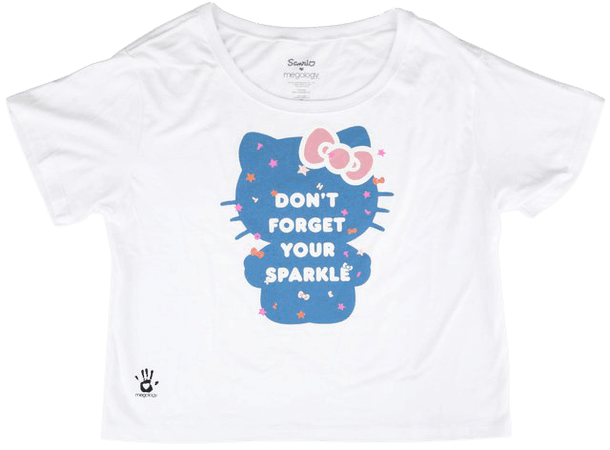 Sanrio x megology Hello Kitty Boxy Tee: Don't Forget Your Sparkle