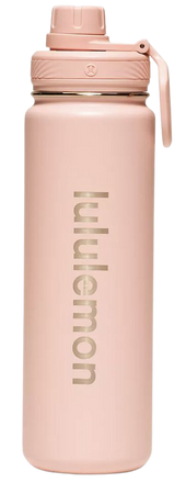 lulu pink water bottle