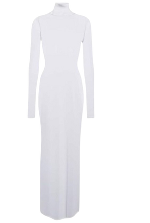 white bodycon dress