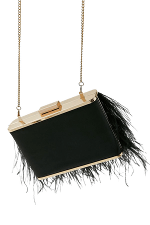 Olga Berg Estelle Feather Clutch | Urban Outfitters