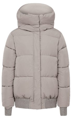 Honor Mink Hooded Puffer Jacket – REISS