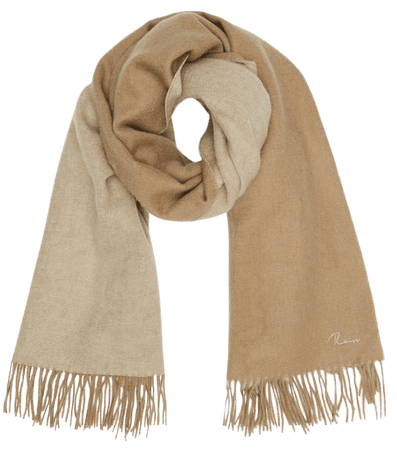 Picton Camel Cashmere Blend Fringed Scarf – REISS