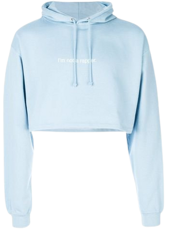 F.A.M.T. cropped hoodie (£95) ❤ liked on Polyvore featuring tops, hoodies, shirts, crop top, blue, hoodie shirt, shirt hoodies, blue cotton s… | Attire | Crop top hoodie, Sweater hoodie, Cropped hoodie