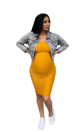 Yellow Dress - Pregnant