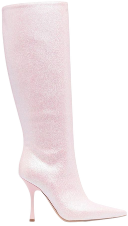 LIU JO Glitter pointed-toe Boots - Farfetch