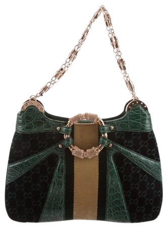 Gucci Crocodile & Velvet Dragon Series Bag - Handbags - GUC250251 | The RealReal